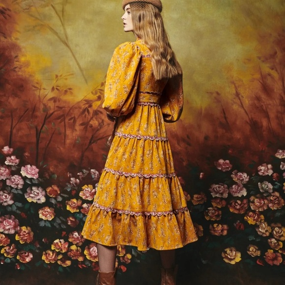 CeliaB Willow corduroy dress New with tags. Size L (8-10) - Picture 4 of 10